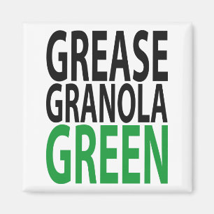 Fort, granola, GRÖNT! Magnet
