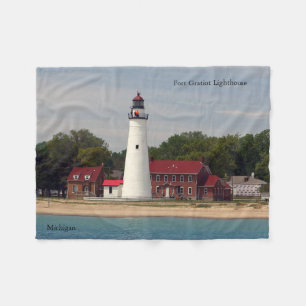 Fort Gratiot Lighthouse-filt Fleecefilt