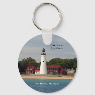 Fort Gratiot Lighthouse från vatten nyckelring