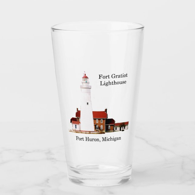 Fort Gratiot Lighthouse glass Glaskopp (Framsida)