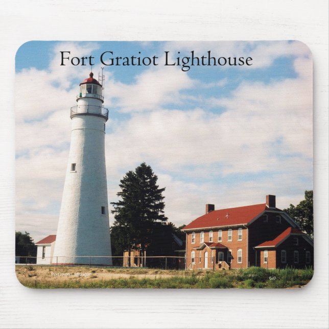 Fort Gratiot Lighthouse mousepad Musmatta (Framsidan)