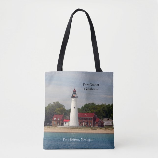 Fort Gratiot Lighthouse över hela väskan Tygkasse (Framsida)