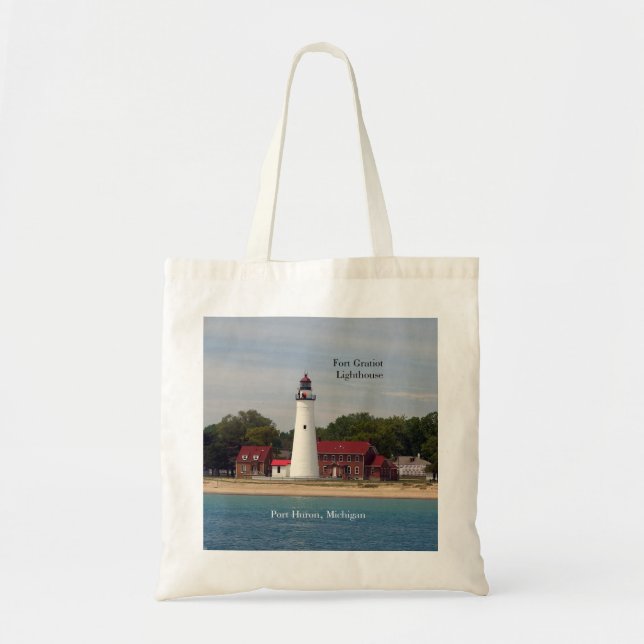 Fort Gratiot Lighthouse tote bag Tygkasse (Framsidan)
