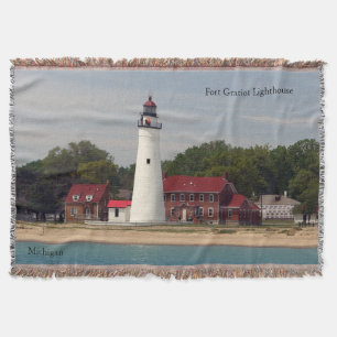Fort Gratiot Lighthouse-väv Filt