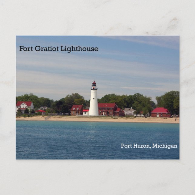 Fort Gratiot Lighthouse-vykort Vykort (Framsida)