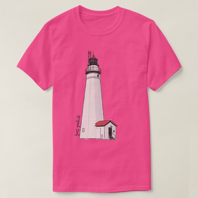 Fort Gratiot Port Huron Lighthouse T Shirt (Design framsida)