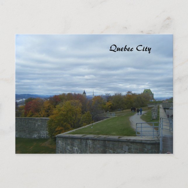 Fort Grounds-Old Quebec City Vykort (Framsida)