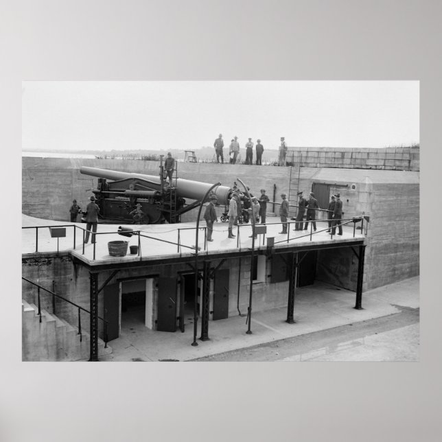 Fort Hamilton Cannon 1908 Poster (Framsidan)