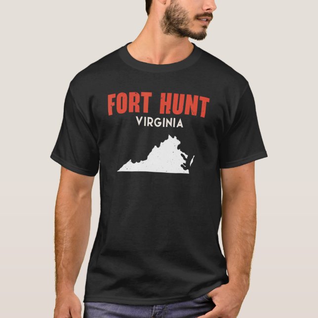 Fort Hunt Virginia USA, USA, State America Travel  T Shirt (Framsida)