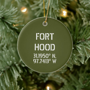 Fort Huva Latitude Longitud Personlig Julgransprydnad Keramik