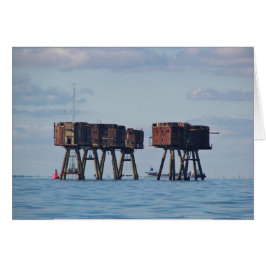 Fort i Themsen Estuary Hälsningskort