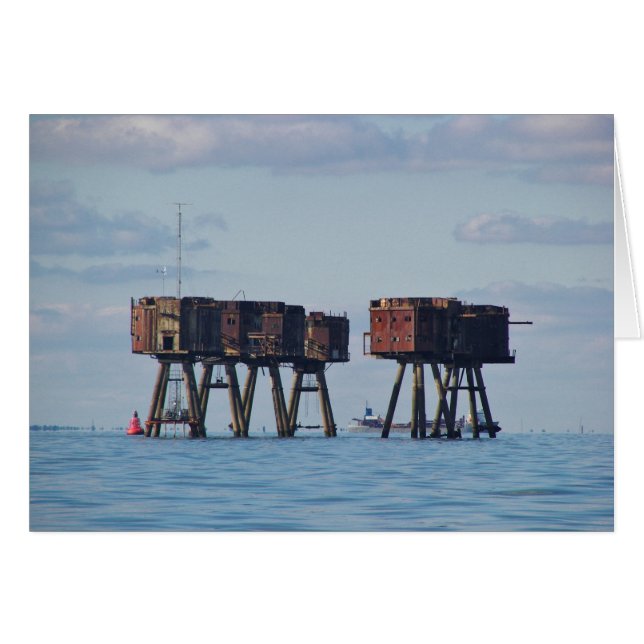 Fort i Themsen Estuary Hälsningskort (Framsidan Horizontal)