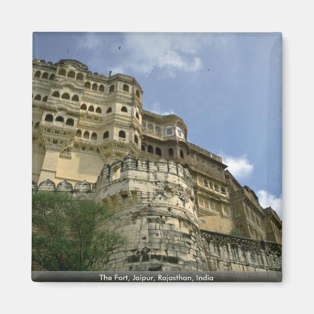Fort, Jaipur, Rajasthan, Indien Magnet (Framsidan)