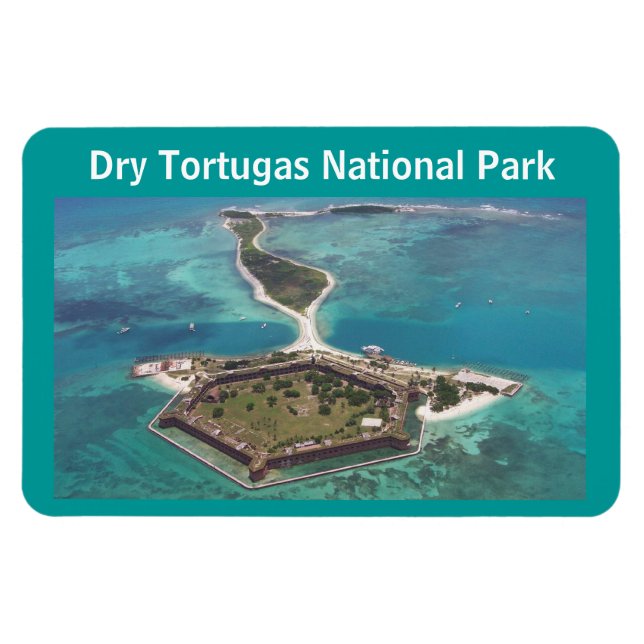 Fort Jefferson Dry Tortugas nationalpark Magnet (Horisontell)