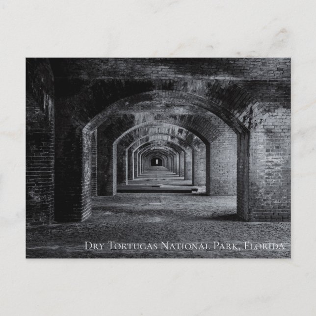 Fort Jefferson Dry Tortugas Vykort (Framsida)