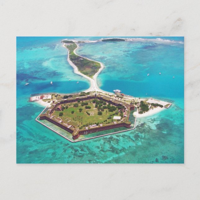 Fort Jefferson på Garden Nyckel, Tortugas NP Vykort (Framsida)