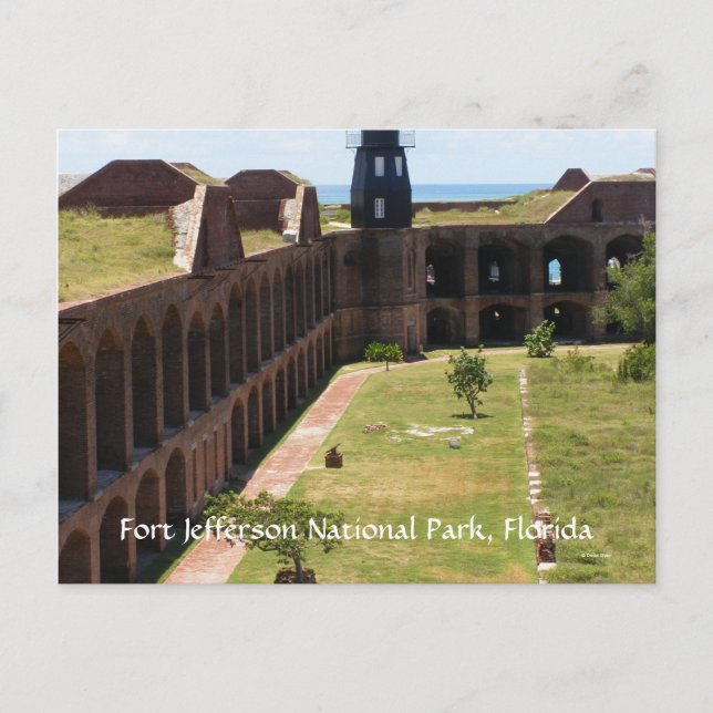 Fort Jefferson Vykort (Framsida)