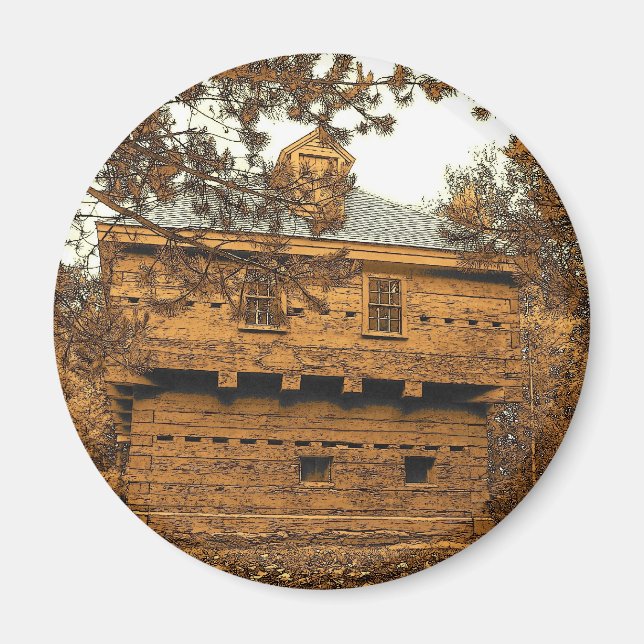 Fort Kent Blockhouse Magnet (Framsidan)