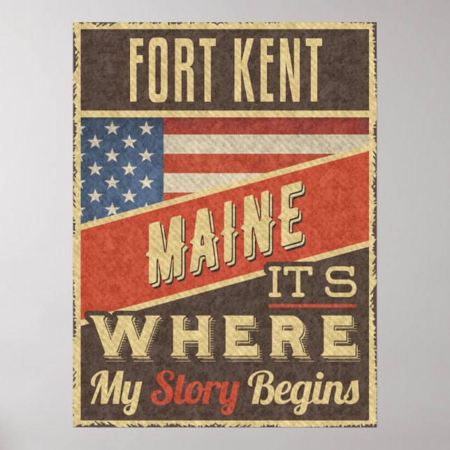 Fort Kent Maine Poster (Framsidan)