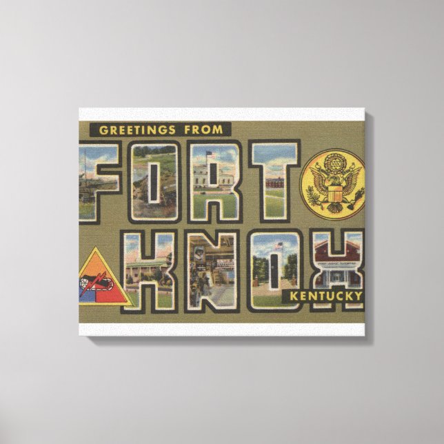 Fort Knox, Kentucky - Stora Brev Scenes Canvastryck (Framsida)