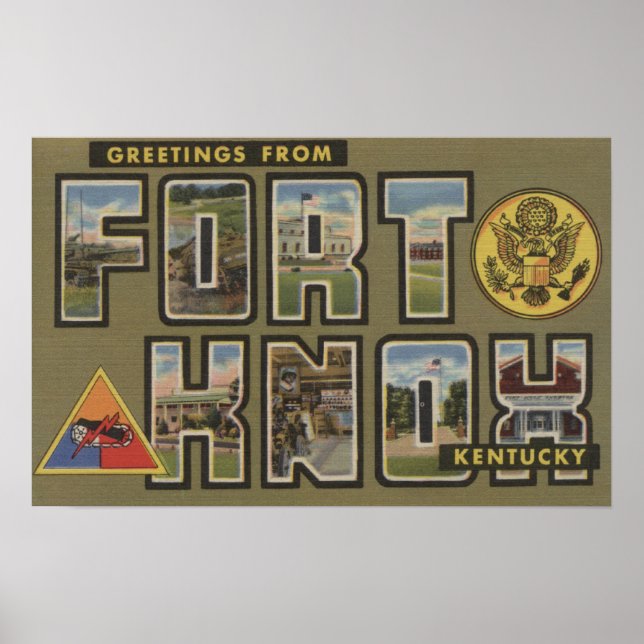Fort Knox, Kentucky - Stora Brev Scenes Poster (Framsidan)