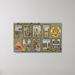 Fort Knox, Kentucky - stora brevplatser Canvastryck