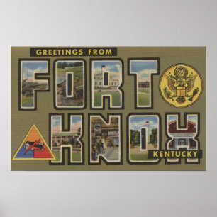 Fort Knox, Kentucky - stora brevplatser Poster