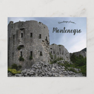 Fort Kosmač Montenegro Vykort