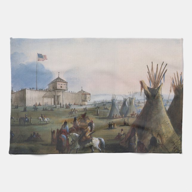 Fort Laramie, Sublette Fort, Fort William, Miller Kökshandduk (Horisontell)