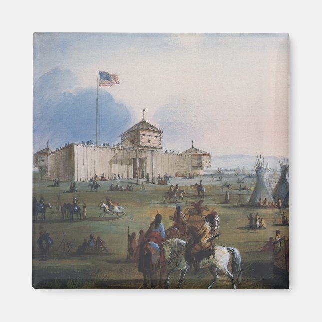 Fort Laramie, Sublette Fort, Fort William, Miller Magnet (Framsidan)