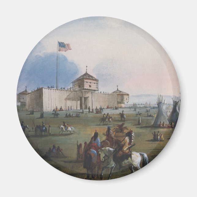 Fort Laramie, Sublette Fort, Fort William, Miller Magnet (Framsidan)