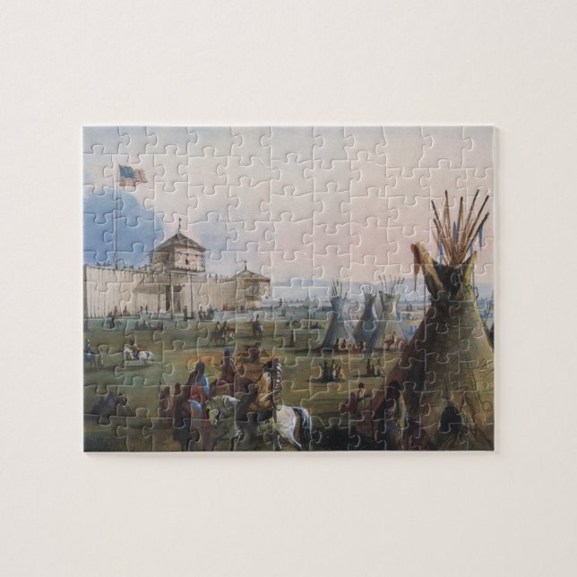 Fort Laramie, Sublette Fort, Fort William, Miller Pussel (Horisontell)