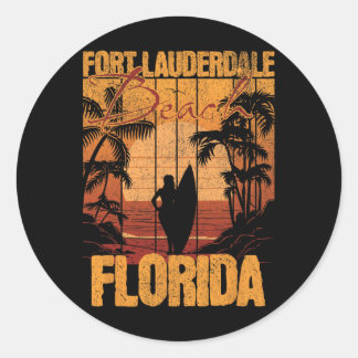 Fort Lauderdale _6 Runt Klistermärke