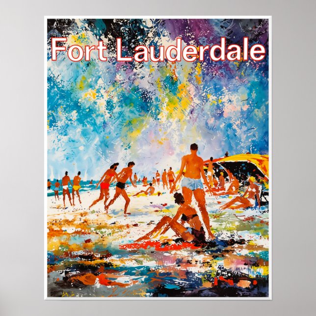 Fort Lauderdale-affisch  Poster (Framsidan)