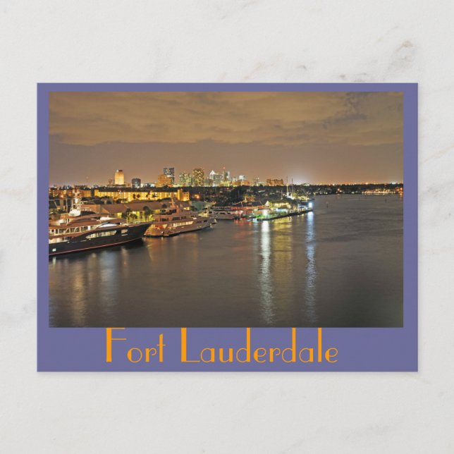 Fort Lauderdale, Amerikanska Venedig Vykort (Framsida)