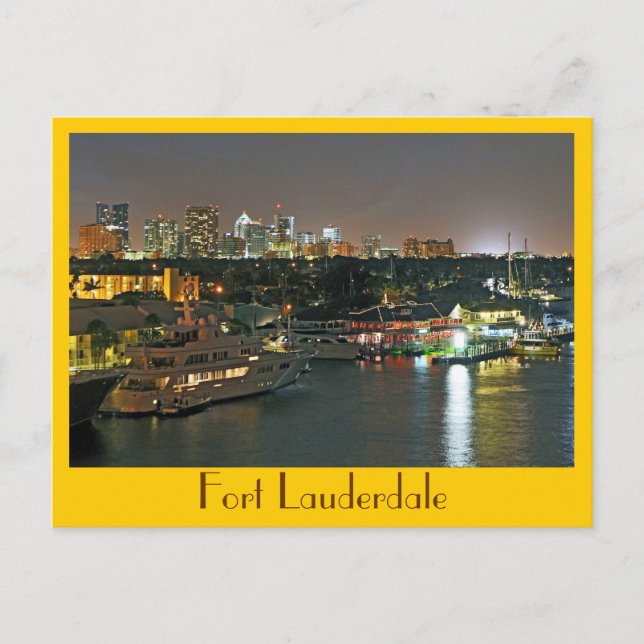 Fort Lauderdale, Amerikanska Venedig Vykort (Framsida)