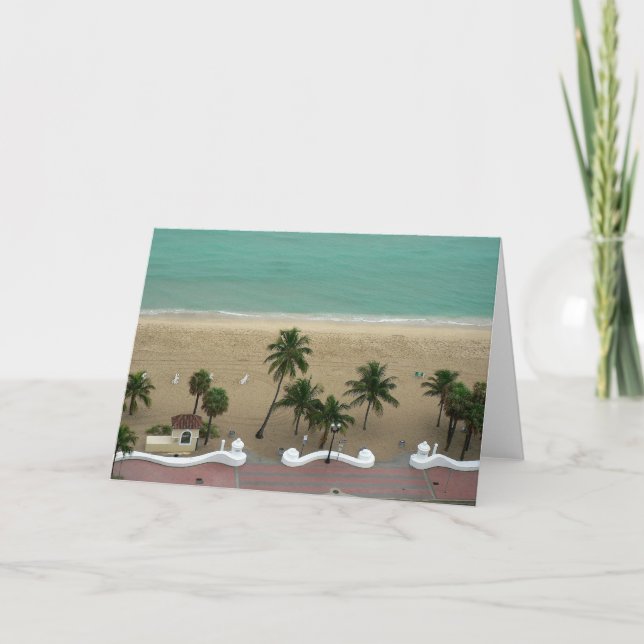 Fort Lauderdale Beach Aerial Kort (Framsida)