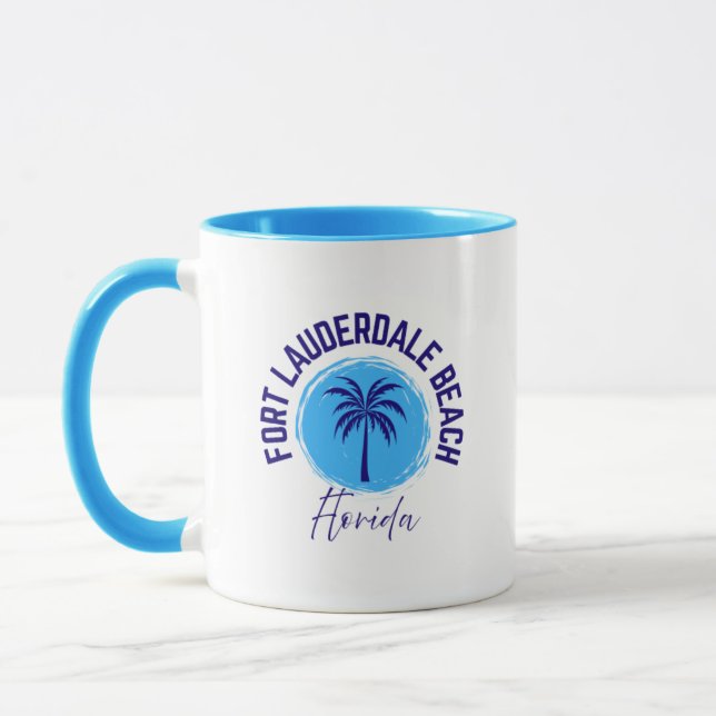 Fort Lauderdale Beach Florida Coffee Mug Mugg (Vänster)