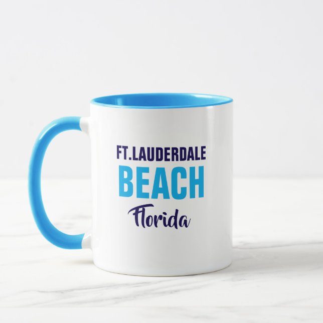Fort Lauderdale Beach Florida Kaffe Mugg (Vänster)