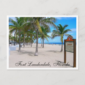 Fort Lauderdale Beach Florida-postkort Vykort
