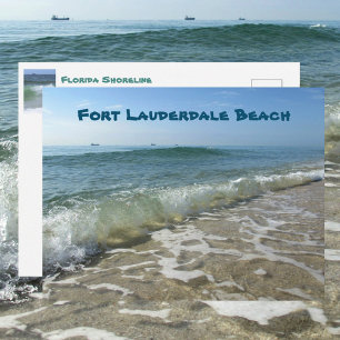 Fort Lauderdale Beach Oceanvy fotografisk Vykort