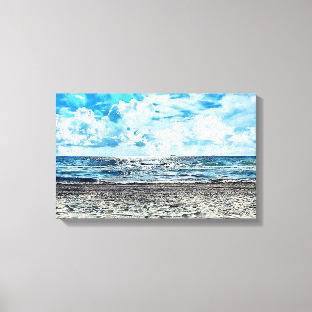 Fort Lauderdale Beach Stretched Canvas (Framsida)