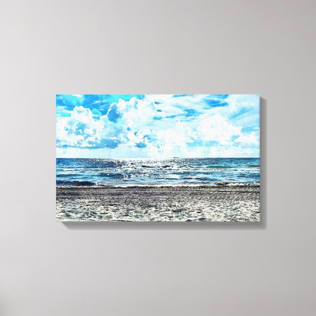 Fort Lauderdale Beach Stretched Canvas (Framsida)