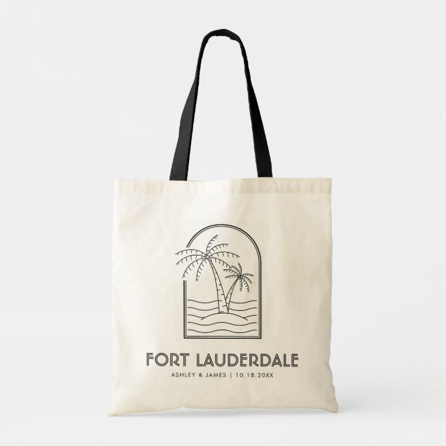 Fort Lauderdale Bröllop Helg Destination Tygkasse (Baksida)