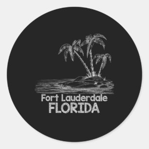 Fort Lauderdale Family Vacation Cruise Shirt Flori Runt Klistermärke