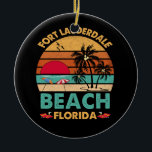 Fort Lauderdale Florida Beach FL Novelty Julgransprydnad Keramik<br><div class="desc">Fort Lauderdale Florida Beach FL Novelty TShirt</div>