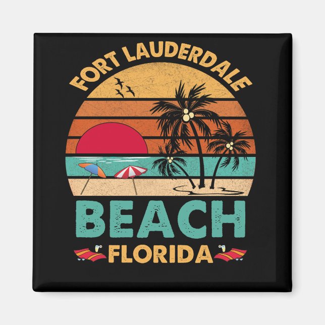 Fort Lauderdale Florida Beach FL Novelty Magnet (Framsidan)