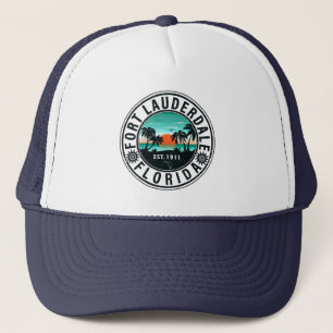 Fort Lauderdale Florida Beach Handflatan Souvenirs Keps