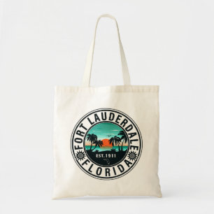 Fort Lauderdale Florida Beach Handflatan Souvenirs Tygkasse