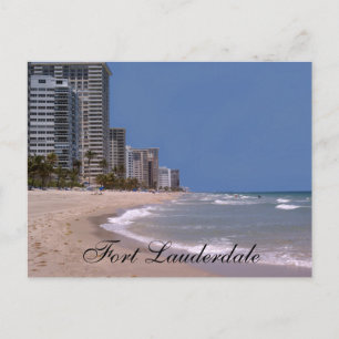 Fort Lauderdale Florida Beach & Ocean Postcard Vykort